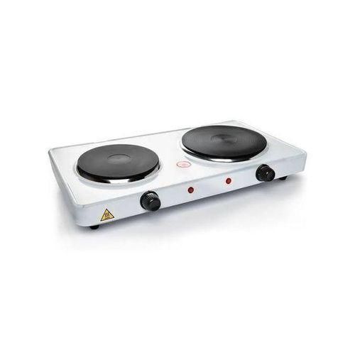Hot Plate Solid Double Electric Cooker - White [Color May Vary]