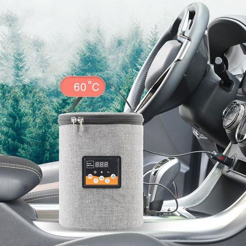 Large Capacity Milk Bottle Warmer Bottle Pouch Warmer For Trip Gray