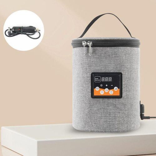 Large Capacity Milk Bottle Warmer Bottle Pouch Warmer For Trip Gray