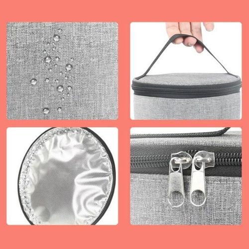Large Capacity Milk Bottle Warmer Bottle Pouch Warmer For Trip Gray