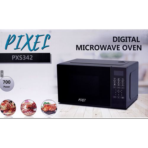 Pixel 20 Liters Digital Microwave Oven – Black [1 Year Warranty]