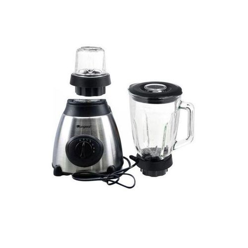 2 In 1 Ice Crushing Powerful Blender Glass - Silver