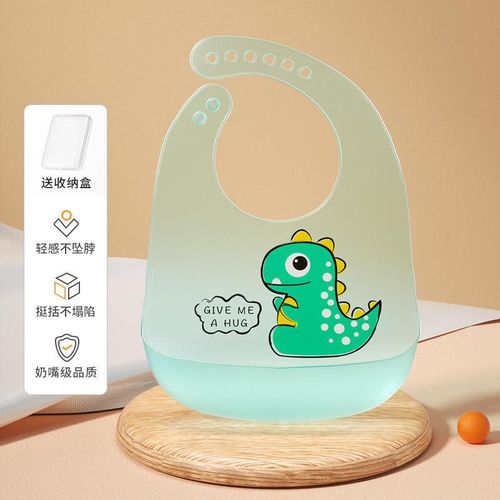 Baby Eating Bib Children Waterproof Three-Dimensional Silicone Bib Bib Baby Food Supplement Rice Pocket Super Soft Light Disposable
