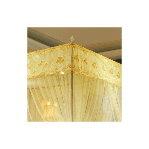 David Ultimate Protection & Cozy Mosquito Net With 4 Stainless Steel Stand & 3 Doors Design Bed Net S1 CREAM