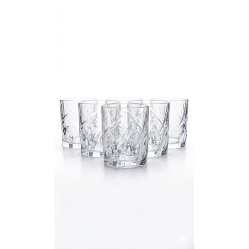 Sundabest 6 Pcs- Round Whiskey Glasses 220ml