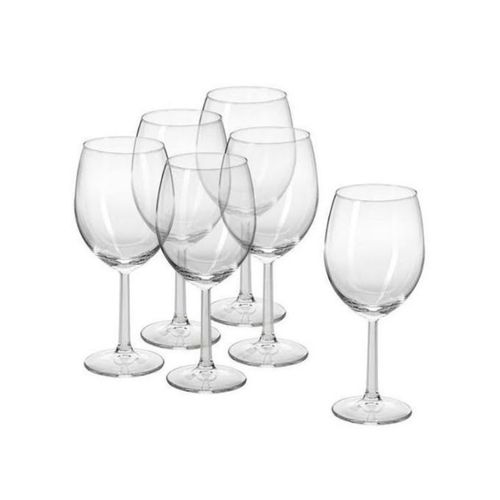 Sundabest 6 piece Wine glasses Large &ndash; Clear.