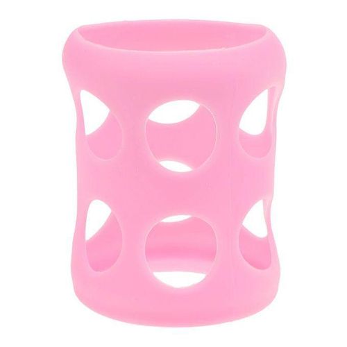 Glass Baby Feeding Bottle Covers Bottle Silicone Sleeve Protect Pink