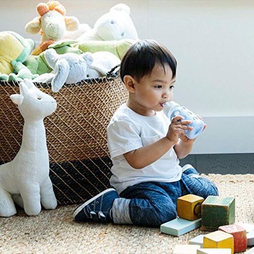 Glass Baby Feeding Bottle Covers Bottle Silicone Sleeve Protect Pink