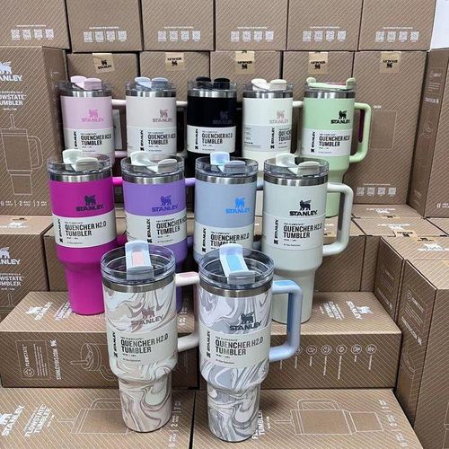 Spot Stanley Staley 40oz Insulated Cup Ice Cup Flat Cup No Holiday During Chinese New Year Dark Red 40oz