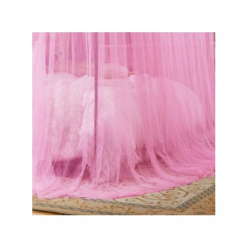 David Ultimate Protection & Cozy Mosquito Net With 4 Stainless Steel Stands & 3 Doors Design Bed Net S1   PINK