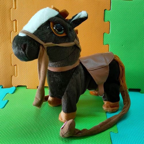 Robot Horse Toy Leash Controled Electronic Plush Horse