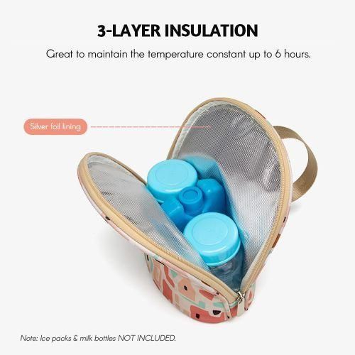 Breastmilk Cooler Insulated Baby Bottle Tote Bag Waterproof