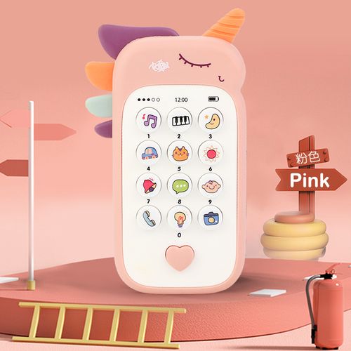 Baby Phone Gutta-percha Toy Music Sound Light Mobile Phone