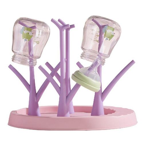 Bottle Drying Holder BPA Pacifier Feeding Purple