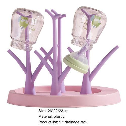 Bottle Drying Holder BPA Pacifier Feeding Purple