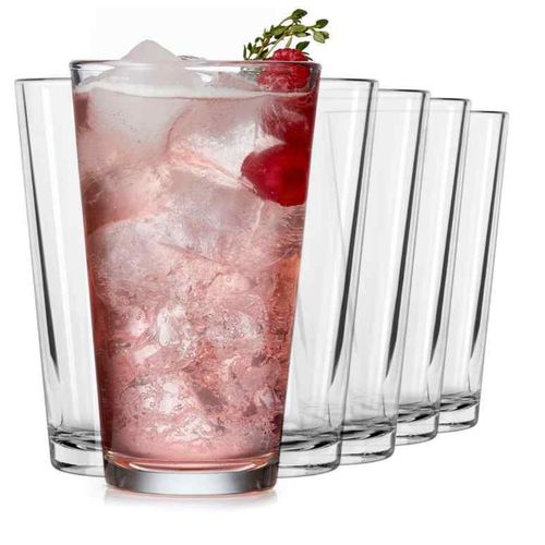 Sundabest Drinking Glasses 6 Pieces &ndash; Clear..(design may vary)