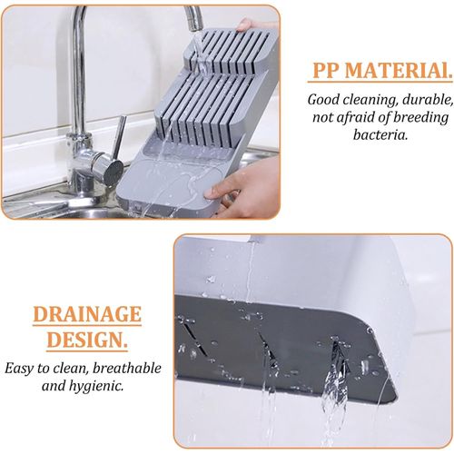 2-tier Knife Drawer Organizer Kitchen Storage For 9 Knives