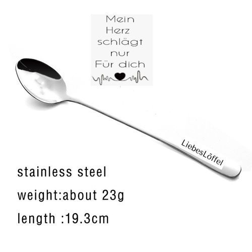 1PC Stainless Steel Spoon -Silver