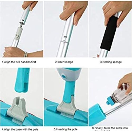 360° Spray Mop Washable Pad Set Floor Clean For Home Office