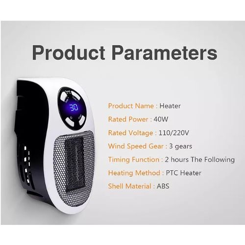 Portable Electric Warmer Adjustable Temperature For Office