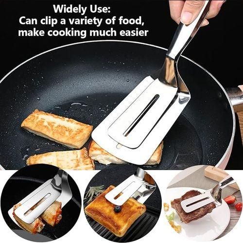 Kitchens Tongs Stainless Steel Double Sided For BBQ Cooking