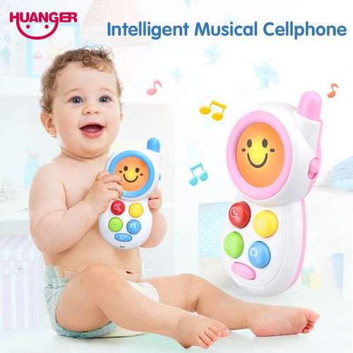 Huanger Smile Musical Phone Kids Toys Electronic Baby