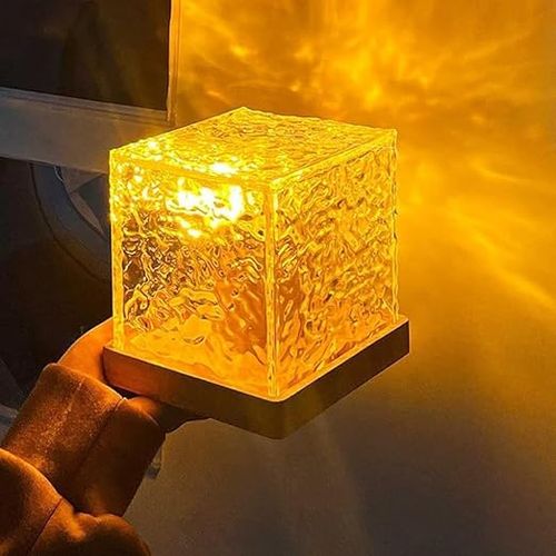 Dynamic Water Ripple Projection 3Colors  Control Night Lamp