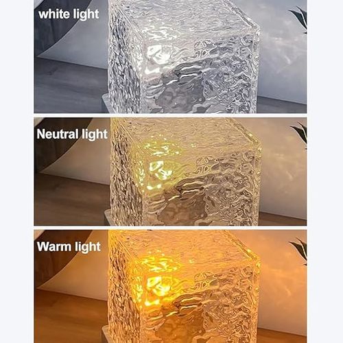 Dynamic Water Ripple Projection 3Colors  Control Night Lamp