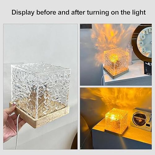 Dynamic Water Ripple Projection 3Colors  Control Night Lamp