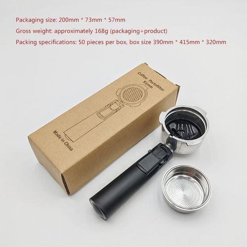 51mm espresso machine handle filter accessory 2 cups pressure coffee basket for SACHI/HOMIX/VITEK/GYPAS/GEEPAS