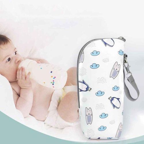 Water Bottle Thermal Bag Cooler Bag Travel Mug Cartoon White