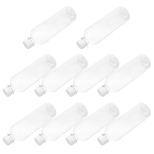 Transparent Water Bottle Plastic Empty Drink Bottles Reusable Beverage Juice Bottles With Lids