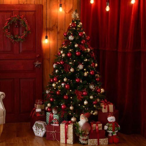101x Christmas Ball Ornaments DIY Tree Top Star For Gold
