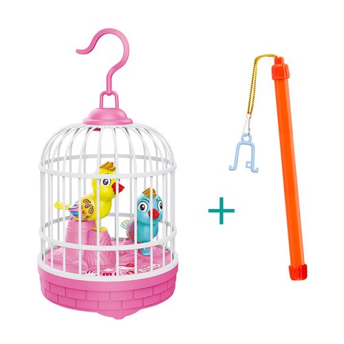 Inductive Sound Voice Control Bird Cage Funny Toy Pet Toy