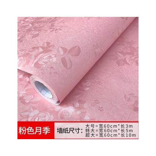 Wallpaper Adhesive Waterproof Decorative Warm Bedroom Sitting Room Background Wall Stick Wallpaper Large Room Wallpaper