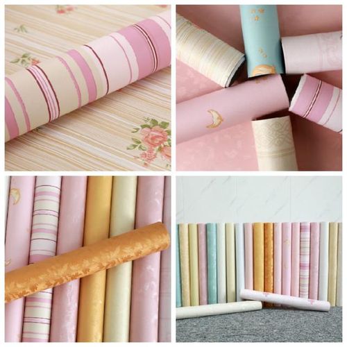 Wallpaper Adhesive Waterproof Decorative Warm Bedroom Sitting Room Background Wall Stick Wallpaper Large Room Wallpaper