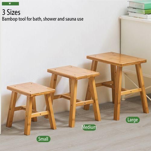 Children Stool Little Wooden Chair Rest Seat Footstool Kitchen Bathroom Large
