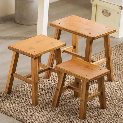 Children Stool Little Wooden Chair Rest Seat Footstool Kitchen Bathroom Large