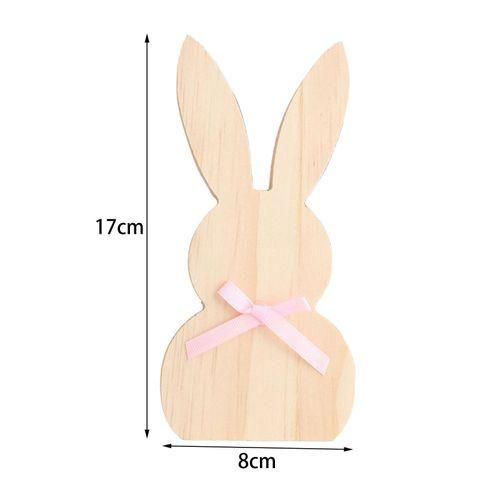 Easter Bunny Table Wooden Sign Creative DIY For Dining Room