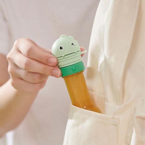 Baby Water Bottle Cap With Straw Juice Drink Bottle Green
