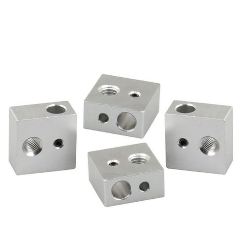 4 Pcs Metal Heating Block Aluminum Heater for Makerbot MK7 MK8 3D Printer Extruder Hot End,Default NO5245