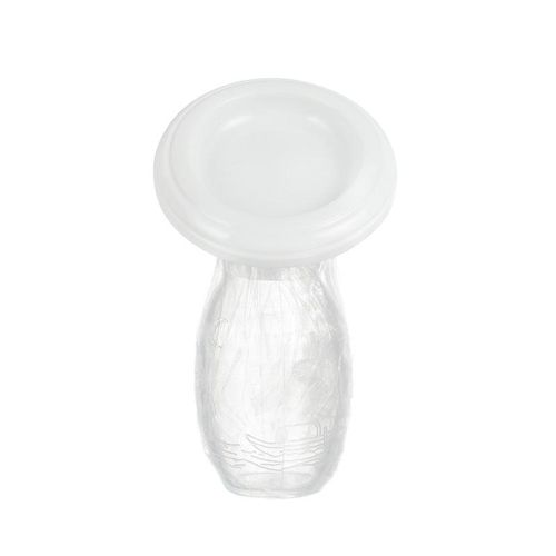 Full Silicone Breast Pump Adjustable Suction Silicone Material Pump for Mothers Day Gifts,White NO5115