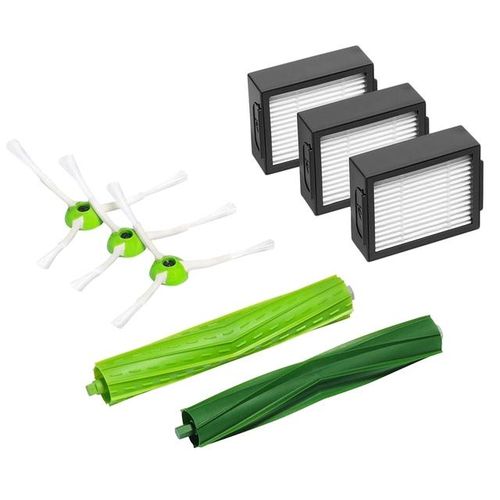 Replacement Parts For-Irobot Room-Ba Roomba I7 And I7+ Replenishment Kit (3 High-Efficiency Filters, 3 Edge-Sweeping Br