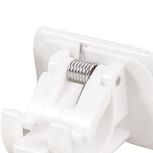 2x Curtain Rod Brackets No Drill Adjustable Hang Curtain Rod Holders