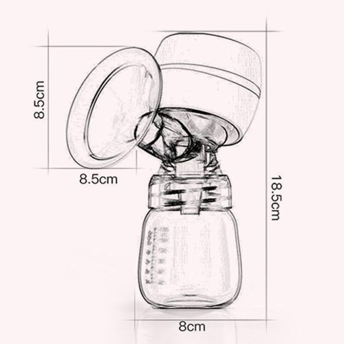All-in-one high suction automatic full silicone breast pump NO5289