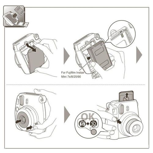Fujifilm Instax Mini 20 Sheets White Film Photo Paper Snapshot Album Instant Print for Fujifilm Instax Mini 7s/8/25/70/90/9/11 NO5099