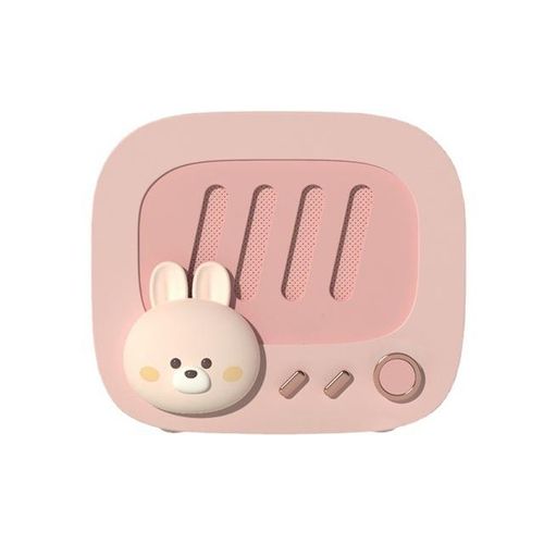 Portable Mini Cartoon Wireless Bluetooth Speaker Built-In Microphone For Connection Calls Cute Bear Family Decoration Subwoofer