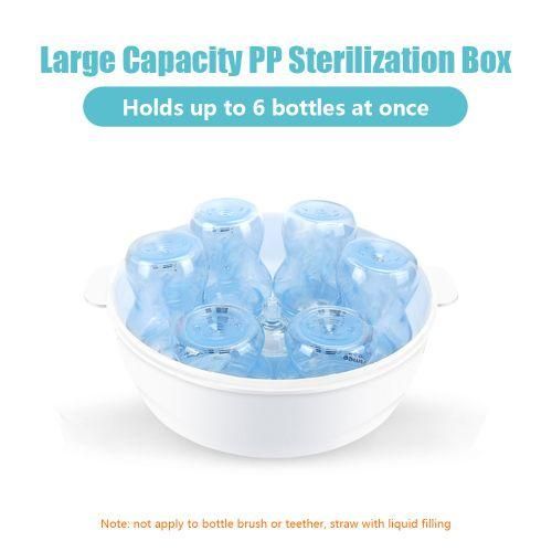 Microwave Bottle Sterilizer Steam Sterilizer Fits 6 Baby