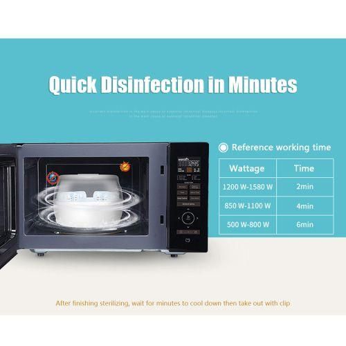 Microwave Bottle Sterilizer Steam Sterilizer Fits 6 Baby