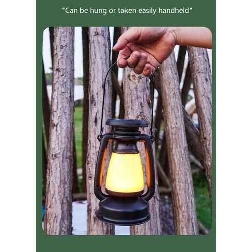 Portable Camping Lantern USB Rechargeable Hanging Tent Lamp Stepless Dimming